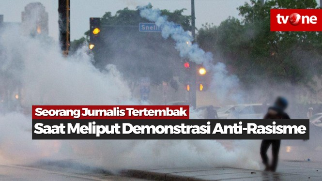 Jurnalis Tertembak Saat Meliput Demonstrasi di Amerika