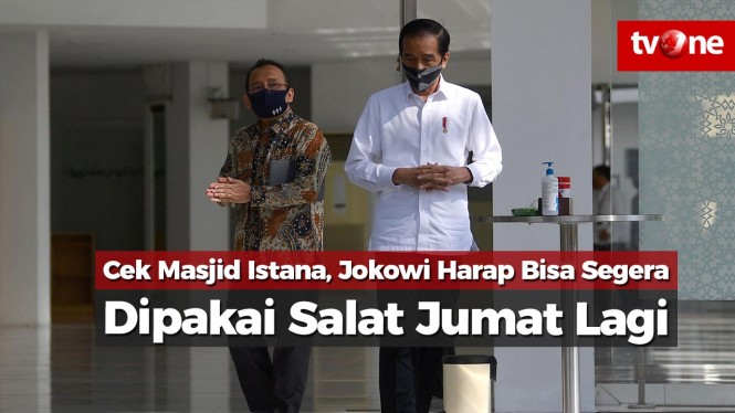 Cek Masjid Istana, Jokowi Harap Segera Dipakai Salat Jumat