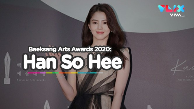 Cantiknya Han So Hee di Red Carpet Baeksang Arts Awards 2020