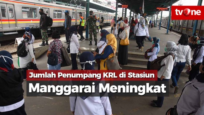 Jumlah Penumpang KRL di Stasiun Manggarai Meningkat