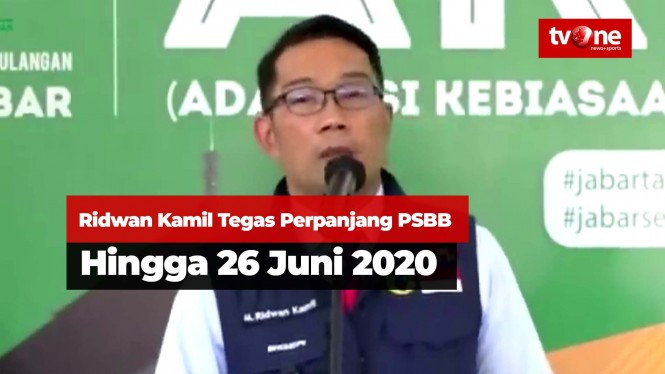 Ridwan Kamil Tegas Perpanjang PSBB Hingga 26 Juni 2020
