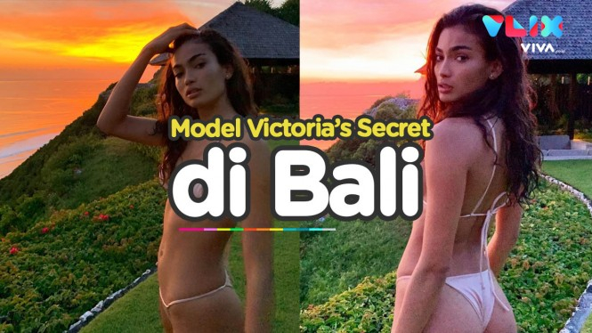 Model Victoria Secret Pamer Bikini Seksi di Bali