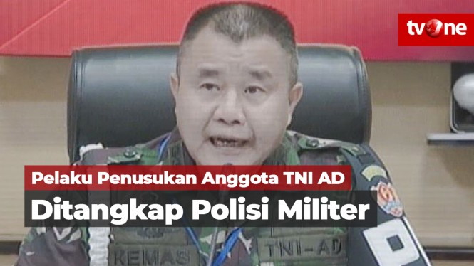 Pelaku Penusukan Anggota TNI Ditangkap Polisi Militer