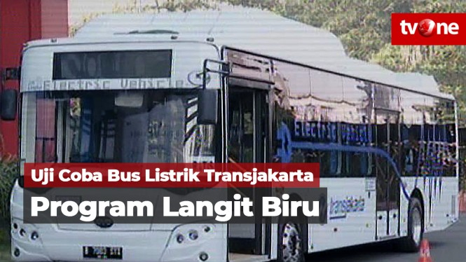 PT TransJakarta Bersama Bakrie Group Uji Coba Bus Listrik