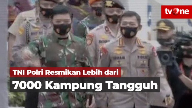 TNI dan Polri Resmikan Lebih dari 7000 Kampung Tangguh