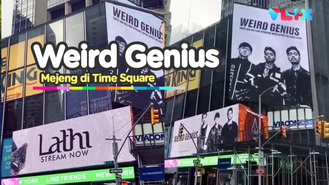 Keren, Baliho Weird Genius Mejeng di Time Square