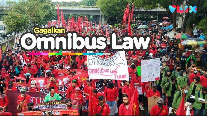 Gagalkan Omnibus Law, Buruh Kepung Gedung DPR RI