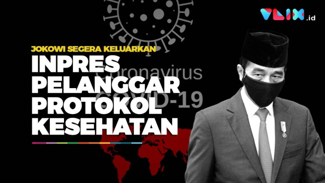Jokowi Segera Keluarkan Inpres Sanksi Pelanggar PSBB
