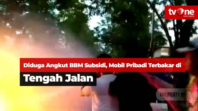 Angkut BBM Subsidi, Mobil Pribadi Terbakar di Tengah Jalan