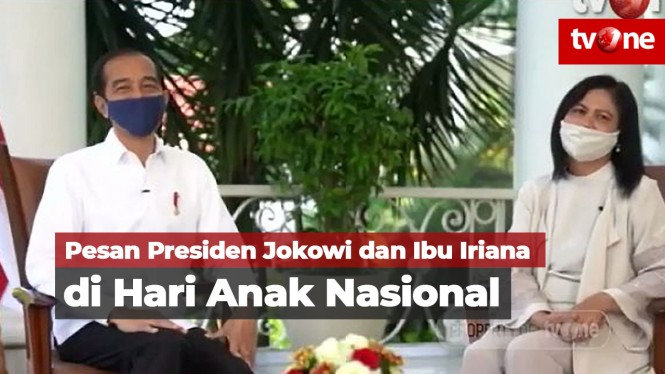 Pesan Jokowi dan Ibu Iriana di Hari Anak Nasional