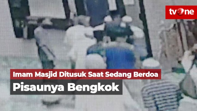 Imam Masjid Ditusuk Orang Tak Dikenal, Pisaunya Bengkok