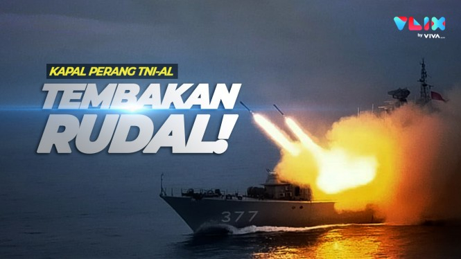 Kapal Perang TNI AL Tembakan Rudal Dekart Laut China Selatan