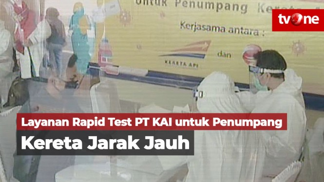 PT KAI Sediakan Layanan Rapid Test untuk Penumpang Kereta