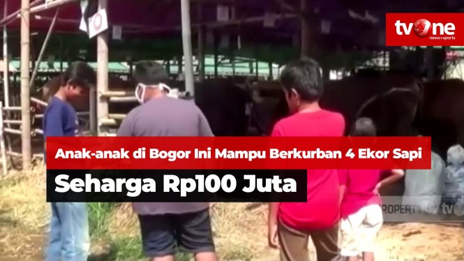 Anak-anak di Bogor Ini Mampu Berkurban 4 Ekor Sapi