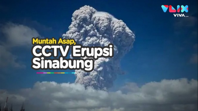 Muntahkan Abu Vulkanis Tebal, Ini CCTV Erupsi Sinabung