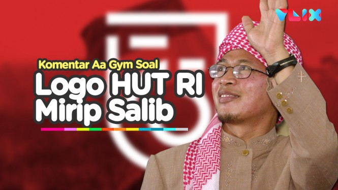 Komentar Aa Gym Soal Logo HUT RI Mirip Salib
