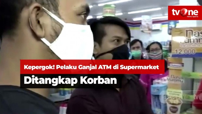 Pelaku Ganjal ATM di Supermarket Ditangkap Korban