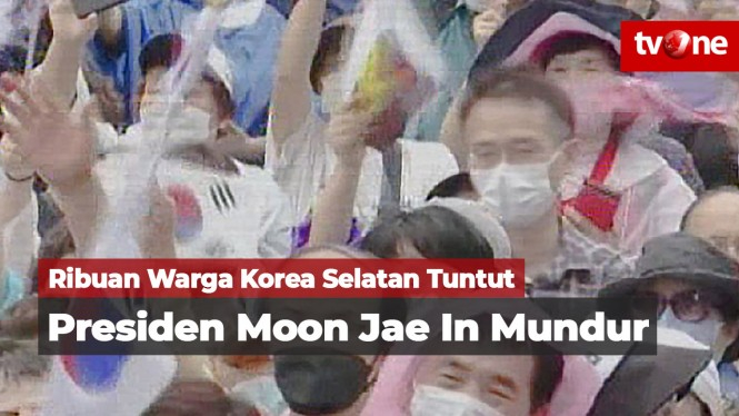 Ribuan Warga Tuntut Presiden Korea Selatan Mundur