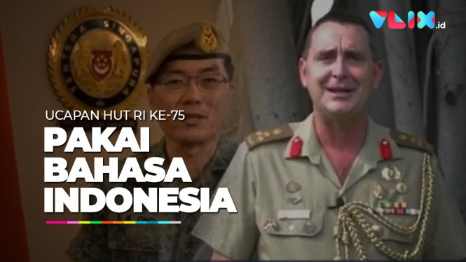 Tentara Australia dan Singapura Beri Ucapan HUT Ke-75 RI