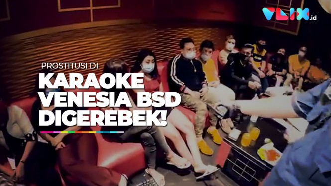Detik-detik Polisi Gerebek PSK di Venesia Karaoke BSD