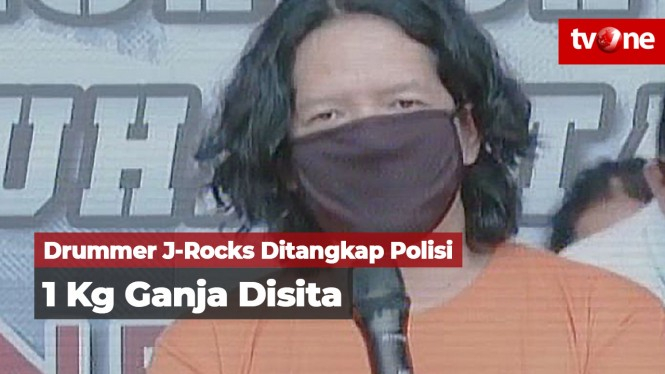 Drummer Band J-Rocks DItangkap, 1 Kg Ganja Disita