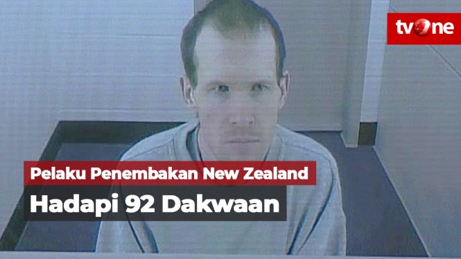 Pelaku Penembakan New Zealand Hadapi 92 Dakwaan