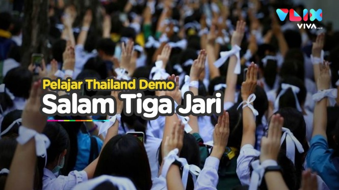 Protes Pemerintah, Pelajar Thailand Gunakan Simbol Tiga Jari