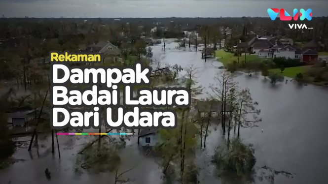 Satu Kota Rata! Video Drone Kedahsyatan Badai Laura