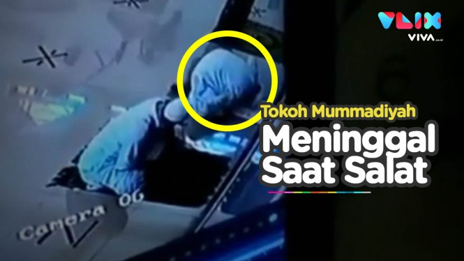 CCTV Detik-detik Tokoh Muhammadiyah Meninggal Saat Salat
