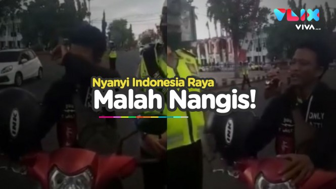 Dihukum Nyanyi Indonesia Raya, Pria Ini Malah Nangis Terharu