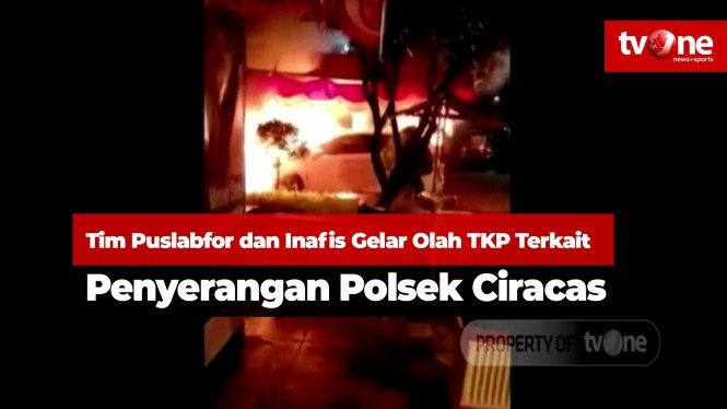 Inafis Gelar Olah TKP Terkait Penyerangan Polsek Ciracas