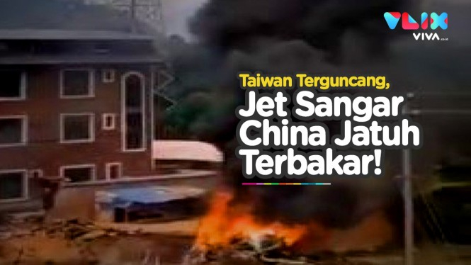 Jet Tempur China Sukhoi Su-35 Jatuh dan Terbakar di Taiwan