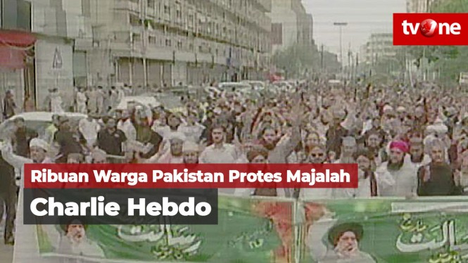 Protes Majalah Charlie Hebdo, Ribuan Warga Pakistan Demo