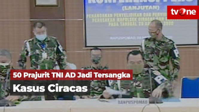 50 Prajurit TNI AD Jadi Tersangka Kasus Polsek Ciracas