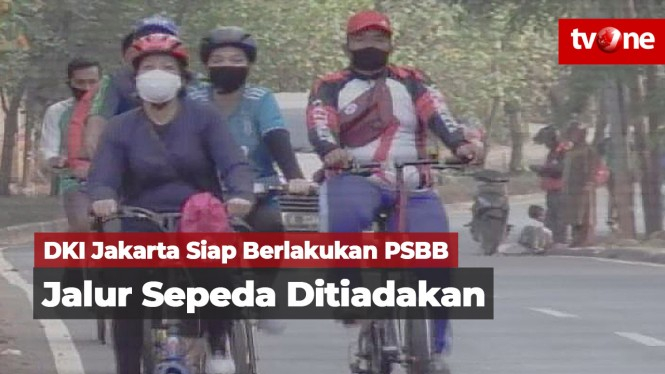 DKI Jakarta PSBB, Jalur Khusus Sepeda Ditiadakan