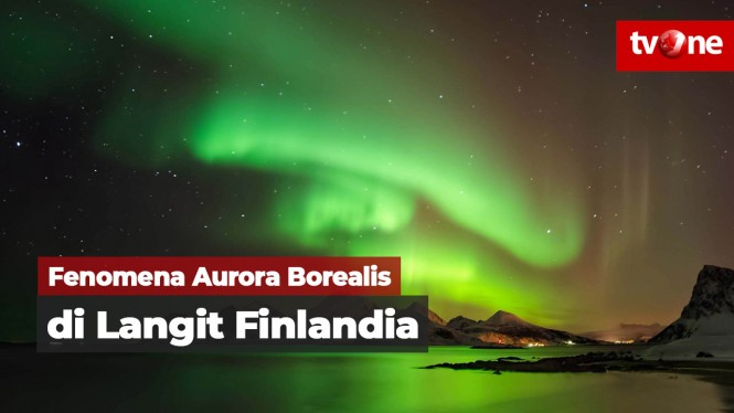 Fenomena Cahaya Utara di Langit Finlandia
