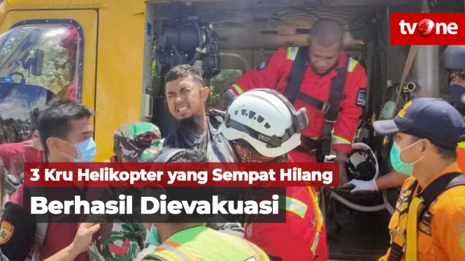 3 Kru Helikopter yang Sempat Hilang Berhasil Dievakuasi