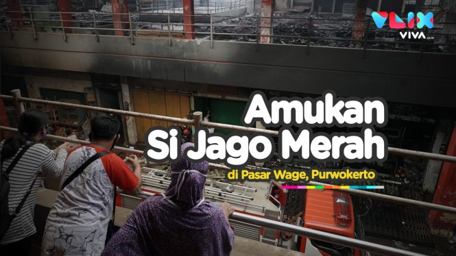 Api Mengamuk di Pasar Wage, Kios Pedagang Tak Bersisa