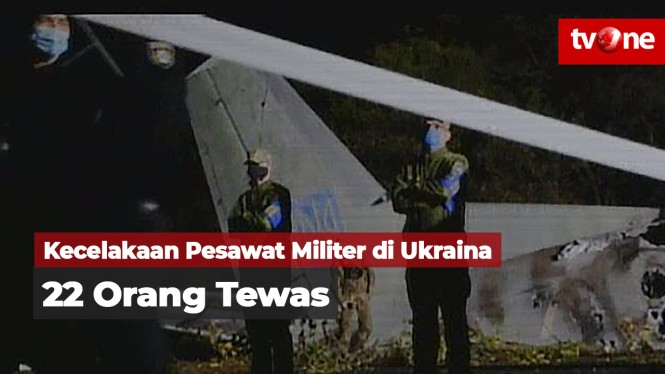 Pesawat Militer Jatuh di Ukraina, 22 Orang Tewas