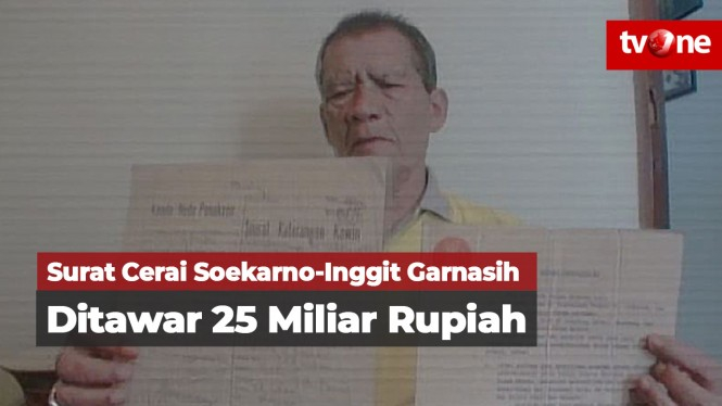 Viral Surat Cerai Soekarno-Inggit Garnasih Ditawar Rp 25M