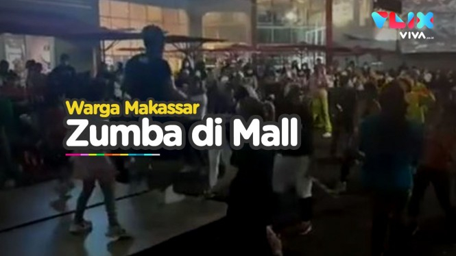 Pelanggaran Berat di Makassar, Zumba Massal Tanpa Protokol