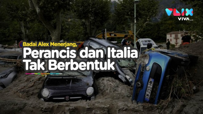 Badai Alex Bikin Perancis dan Italia Tak Berbentuk