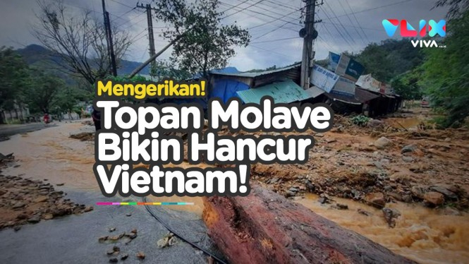 Mengerikan! Topan Molave Bikin Vietnam Tak Berbentuk