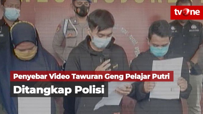 Penyebar Video Tawuran Geng Pelajar Putri Ditangkap Polisi