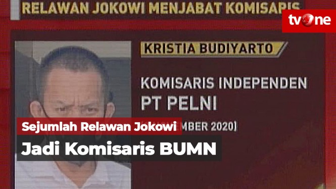 Sejumlah Relawan Jokowi Menjabat Komisaris BUMN