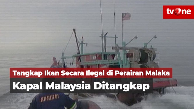Tangkap Ikan Secara Ilegal, Kapal Bendera Malaysia Ditangkap