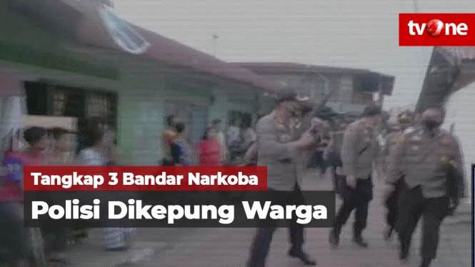 Tangkap Bandar Narkoba, Polisi Dikepung Warga