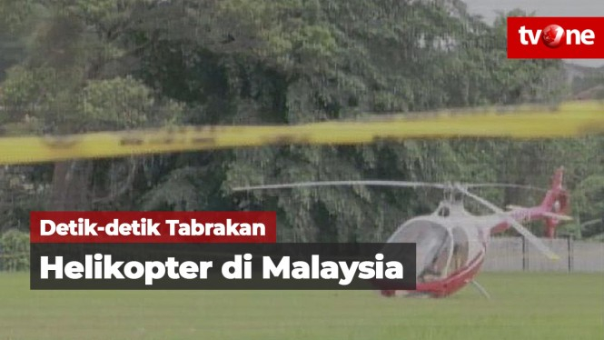 Video Detik-detik Tabrakan 2 Helikopter di Malaysia