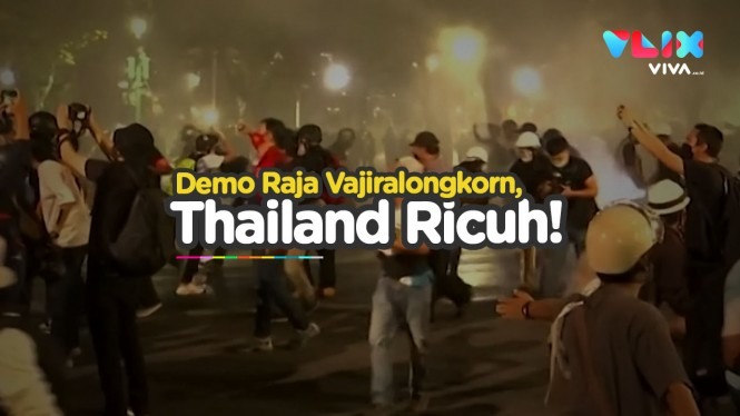 Tuntut Raja Thailand, Massa Aksi Bentrok dengan Polisi