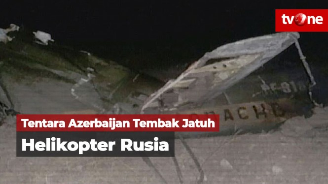 Tentara Azerbaijan Tembak Jatuh Helikopter Rusia